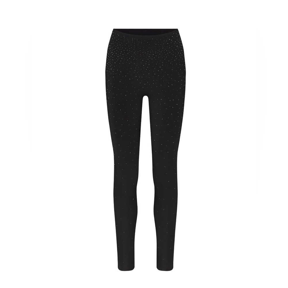 Skims x Swarovski Jelly Sheer High Waisted Legging Onyx Size M - Picture 3 of 6